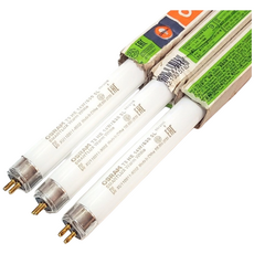 오스람 T5 14W 전구(노란빛)830/ 램프3개 총길이 549mm / HE / TL5 / 16mm 얇은 형광등-3개, 전구색, 3개