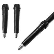 아띠꼴로 등산스틱 고무 패킹 마개 촉 바스켓 보호캡 부품, 블랙, 2세트