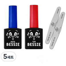 BESSIE 베이스젤 + 탑젤 + 지브라파일 2p 세트, 베이스젤, 탑젤, 지브라파일(100/150), 5세트