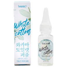 와카바 토일렛 퍼퓸, 화이트코튼, 1개, 20ml