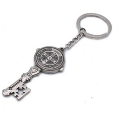 분도패 천주교 카톨릭 은혜 축복 팬던트 차량용 열쇠고리 키홀더 성당 키링 성물 선물, 1개, 분도패 열쇠고리 1개