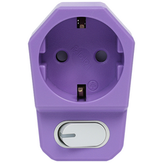 아이정 더좋은 멀티탭 추천 개별 1구 스위치 콘센트, 0.1cm, 퍼플, 4개