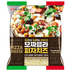 빙그레 모짜렐라 피자치즈, 2개, 240g