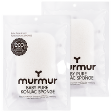 머머 베이비 퓨어 곤약 스펀지 사각, 사각 수분형, 2개