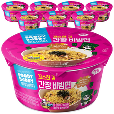 푸디버디 간장비빔면 컵 86g, 8개