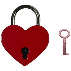 남산 자물쇠 하트 커플 사랑의 자물쇠 각인없음, 1개, 레드