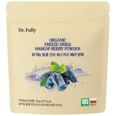 닥터풀리 유기농 동결 건조 하스카프 베리 분말 100%, 3개, 30g