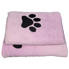 미리마일 극세사 보들보들 반려동물 펫타올 2종 세트, 퍼플, 1개