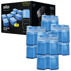 브라운 면도기 세정액 8입, 1개