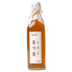 햇 국산 100% 들기름 저온압착 당일착유 350ml, 1개