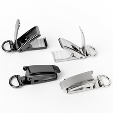 스톤핏 강력 이중 퍼터키퍼 집게 멜빵 서스팬더 클립 부자재 5개 세트 10mm, 크롬블랙