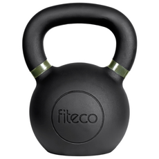 FITECO 프리미엄 케틀벨 크로스핏 전신운동, 1개, 24kg, 블랙