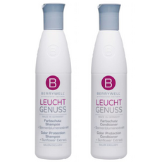 BERRYWELL 護色洗髮乳 251ml+護色潤髮膜 251ml, 1組