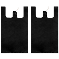 월드크린 손잡이 비닐 봉투 검정, 5L, 200개