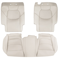 루젠 GV70 페이스리프트 시트커버 차량용 등쿠션 방석 2열, 1세트, 바닐라베이지