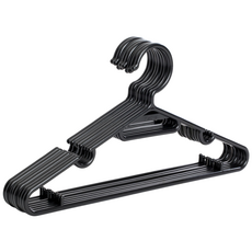 디스토어 솔리드 옷걸이, 블랙, 40개