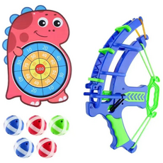 어린이 장난감 활놀이 양궁세트 공룡과녁 KC안전인증, 02.핑크공룡, 1개