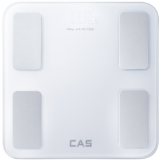 CAS 스마트인바디 체지방 체성분 체중계 BFA-S15 블루투스 카스, 화이트, 1개