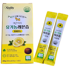 유기농 레몬즙스틱 레몬원액 주스 레몬디톡스, 280g, 1개