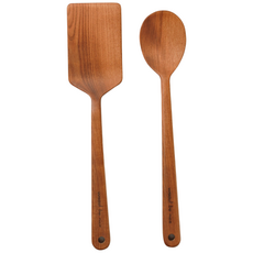 국내제작 나무 볶음주걱 + 뒤집개 2종 세트