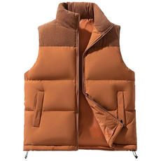 스타일닥터 가을 겨울 따뜻한 베스트 캐주얼 배색 루즈핏 면 민소매 나시 베스트