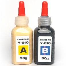 골프피팅 에폭시 세메다인 Y610 60ml 세트 (A액 30ml B액 30ml), 1세트