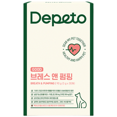 디페토 강아지 기관지 심장 영양제 굿 브레스앤펌핑 150g, 30정, 심장/간, 2개
