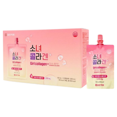 소녀 콜라겐 마시는 저분자 피쉬 콜라겐 10개입 히알루론산 사과 농축액 함유 혼합음료, 1박스, 10회분