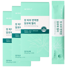 와이즐리 장 피부 면역엔 알로에 젤리, 3박스, 300g