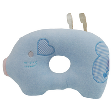 베이비하트 귀여운 파스텔 짱구베개 아기베개, 블루, 1개
