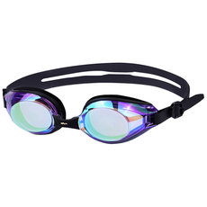 김서림방지 안티포그 미러코팅 물안경 성인 수경 아퀴스트 TG-3000MR, 퍼플블랙(골드), 1개