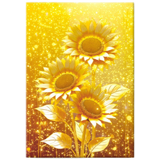 황금 해바라기 액자 그림 풍수 돈들어오는 거실 인테리어 10종(1-7번), 4. 골드대박 트리오