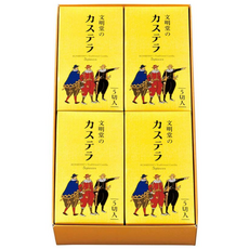 일본 분메이도 카스테라 문명당 5조각 (4통/6통), 4개