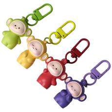 Lucy Market 兒童最愛 鑰匙圈 DIY 4件組, 1套, 丁丁, 迪西, 拉拉, 小波