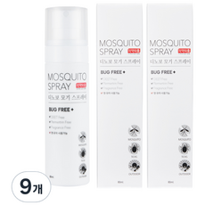 디노보 모기 기피 스프레이, 80ml, 9개