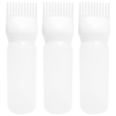 브러시 일체형 염색약통 177ml, 3개입, 반투명