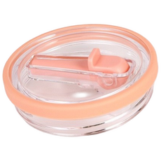 텀블러 호환 퀜처 빨대마개 뚜껑, 1세트, 591ml, 피치