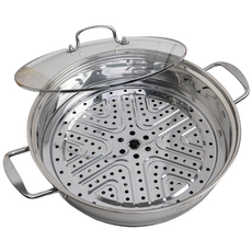 멀티 올스테인레스 인덕션 가정용 특대형 찜기 전골냄비 세트 34 집들이 부모님 자취 선물 추천, 1개, 34cm