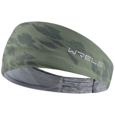 WRELS 초경량 스포츠 헤드밴드 고탄력 3중 흡한속건 미끄럼방지 남녀공용 등산 캠핑 러닝 여름용, 1개, 초록색