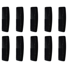 NOV- 휴대용 미니 꼬리빗 10개 선물 사은품 판촉물 기념품, 블랙