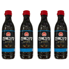 해표 전복간장 요리명장, 4개, 500ml