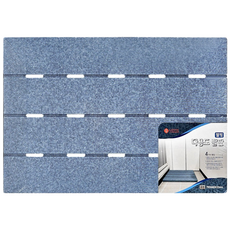 홈포미 웰빙 욕실 발판 막힘 70 x 48 cm, 블루, 1개