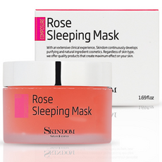 SKINDOM 保濕護理玫瑰晚安面膜, 50ml, 1入
