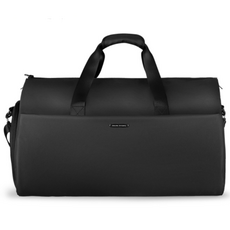 [맨백 실린더] 정장수납 보스턴백 여행용 출장용 보스톤 짐가방 MR418I, 블랙