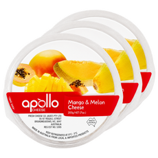 APOLLO 아폴로 과일치즈 멜론망고 코스트코 와인안주 (아이스박스 포장), 3개, 200g