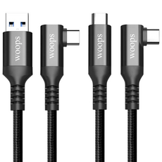 woops 오큘러스 퀘스트2 링크 케이블 USB3.2 GEN1 5Gbps 초경량, C TO A (5m woops), 1개