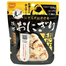 Onisi 尾西食品乾燥飯 什錦風味飯糰 日本即食飯糰 方便速食 登山露營防災食品, 45g, 1包