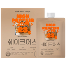 비비드몽타주 쉐이크어스 단백질 쉐이크, 5개, 45g