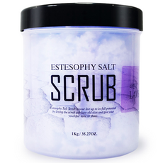 Estesophy 薰衣草去角質沐浴鹽, 1kg, 1組