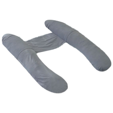 Uterus 孕婦H型身體抱枕, Blue Gray